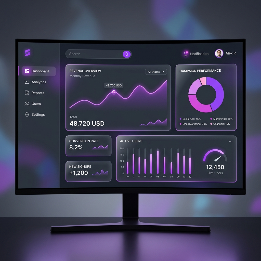SaaS UI Dashboard